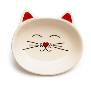 Park Life Designs - Oscar Cat Dish - Cream - ShopFawU