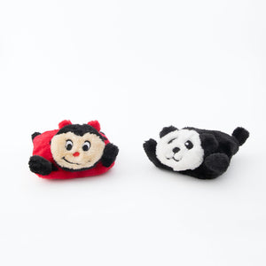 ZippyPaws Squeakie Pads - Ladybug and Panda - ShopFawU